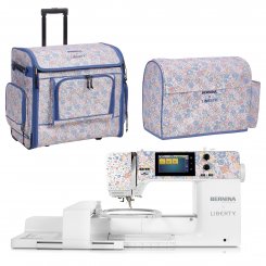 Bernina 580 LIBERTY EDITION Nähmaschine mit Stickmodul und Trolley-Set