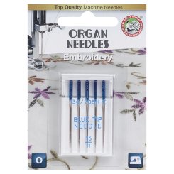 Organ Embroidery-Nadel Blue Tip Stärke 75/ System 130/705H/ 5 Nadeln