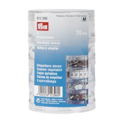 Prym Stapeldosen (70 x 105 mm/ transparent/ 4 Dosen)