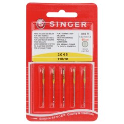 Singer Jersey-Nadeln 2045/Stärke 110/130/705 H-S/5 Nadeln