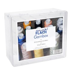 Nähwelt Flach Acryl-Garnbox ungefüllt (für 20 Overlockkonen)