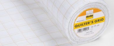 Vlieseline Quilter Grid (weiß /bügelbar) Rolle 0,90 x 15 m