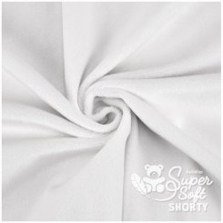 Kullaloo Plüsch Super Soft SHORTY (0,75 m x 1 m, Polyester) 62305 - weiß/weißgrau