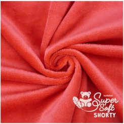 Kullaloo Plüsch Super Soft SHORTY (0,75 m x 1 m, Polyester) 62308 - cherry rot