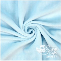 Kullaloo Plüsch Super Soft SHORTY (0,75 m x 1 m, Polyester) 62315 - hellblau