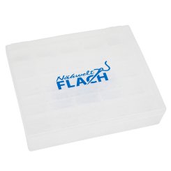 Spulenbox mit Nähwelt Flach Logo (leer/ für 25 Spulen)