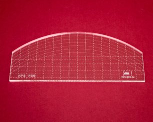 Quilt-Lineal Bogen mittel (Plexiglas 5 mm / 8 x 3,5 inch /ca. 20 x 9 cm)