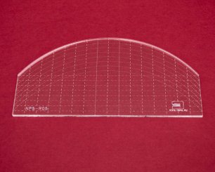 Quilt-Lineal Bogen groß (Plexiglas 5 mm / 8 x 4 inch /ca. 20 x 10 cm)