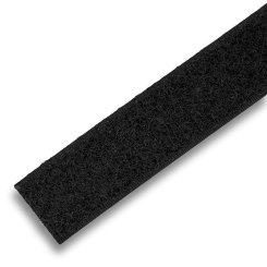 Klettband nur Flauschband schwarz (zum Aufnähen/2 cm x 5 m Rolle)
