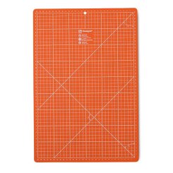 Prym Schneideunterlage (30 x 45 cm/ cm/ inch-Skalierung/ orange)