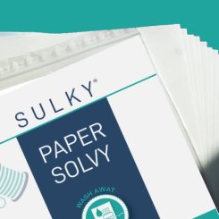 SULKY Paper Solvy (12 Bögen/ 21,6 x 28 cm/ weiß)
