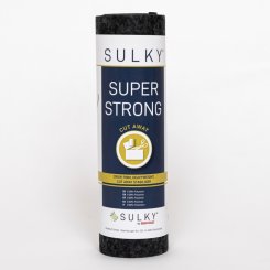 SULKY Super Strong (25 cm x 5 m/ schwarz/ Stickvlies zum Wegschneiden)