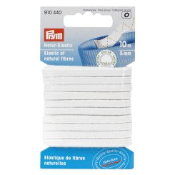 Prym Natur-Elastic Gummi (5 mm x 10 m/ rohweiß)