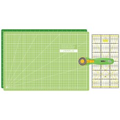 Semplix Schneidematten-Set A3 hellgrün/grün (Matte 45 x 30 cm)