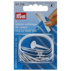 Prym Nähfrei-Aufhänger Handtuch-Clips für Leinen (weiß/ 5 St.)