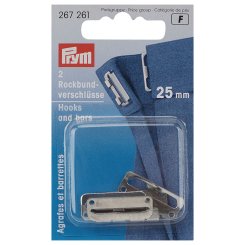 Prym Rockbundverschlüsse (25 mm/ silberfarbig/ 2 St.)