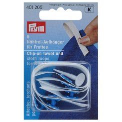 Prym Nähfrei-Aufhänger Handtuch-Clips für Frottee (weiß/ 5 St.)