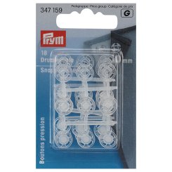 Prym Druckknöpfe Kunststoff (10 mm/ transparent/ 18 St.)