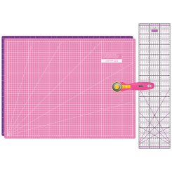 Semplix Schneidematten-Set pink/lila A2 (Matte 60 x 45 cm)