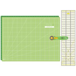 Semplix Schneidematten-Set A2 hellgrün/grün (Matte 60 x 45 cm)