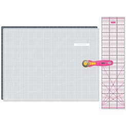 Semplix Schneidematten-Set A2 grau/pink (Matte 60 x 45 cm)
