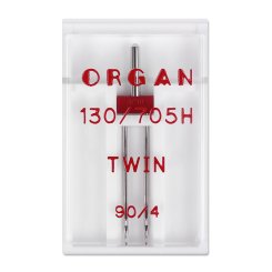 Organ Zwillingsnadel / Stärke 90 (Nadelabstand 4 mm / 130/705 HZ / 1 Nadel)