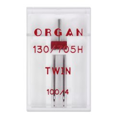 Organ Zwillingsnadel Stärke 100/ 4,0/ System 130/705H/ 1 Nadel