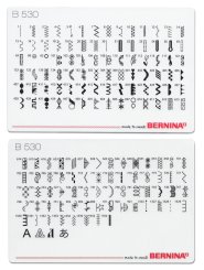 Bernina Stichkarte und Halterung für Bernina 530