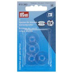 Prym Nähmaschinenspulen für kleinen Umlaufgreifer (transparent/ 4 St.)
