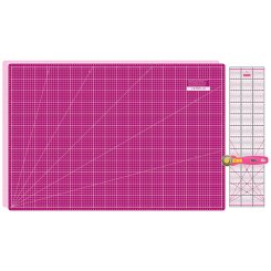 Semplix Schneidematten-Set A1 pink/beere (Matte 90 x 60 cm)