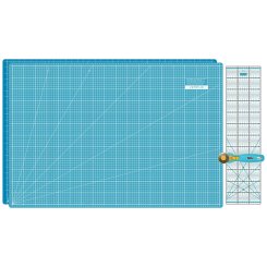 Semplix Schneidematten-Set A1 türkis/petrol (Matte 90 x 60 cm)
