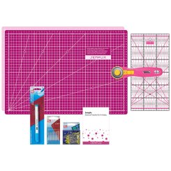 Semplix Patchwork Starter Set beere/ pink + GRATIS Prym Aqua-Trickmarker