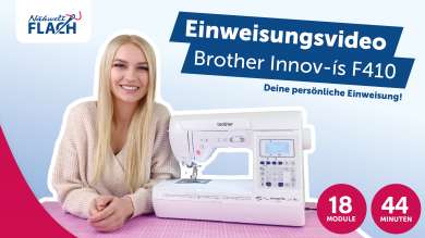 Einweisungsvideo - Brother Innov-is F410 Computer Nähmaschine