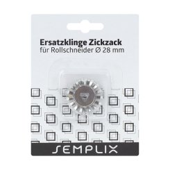 Semplix Ersatzklinge für Rollschneider Mini Zacken (28 mm/ 1 St.)