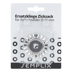 Semplix Ersatzklinge für Rollschneider Maxi Zacken (45 mm/ 1 St.)