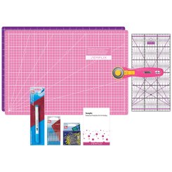 Semplix Patchwork Starter Set pink/ lila + GRATIS Prym Aqua-Trickmarker