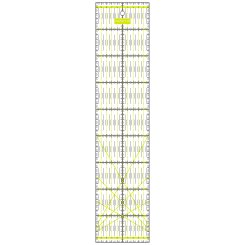 Semplix Patchwork-Quiltlineal (45 x 10 cm/ 2,5 mm dick/ gelb)