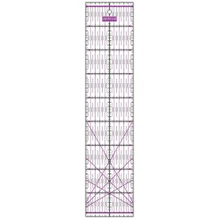 Semplix Patchwork-Quiltlineal (45 x 10 cm/ 2,5 mm dick/ lila)