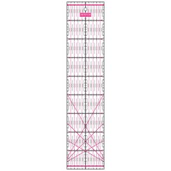 Semplix Patchwork-Quiltlineal (45 x 10 cm/ 2,5 mm dick/ pink)