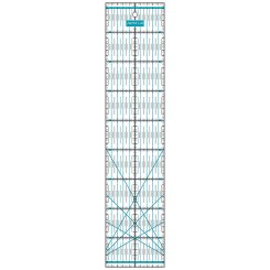 Semplix Patchwork-Quiltlineal (45 x 10 cm/ 2,5 mm dick/ türkis)