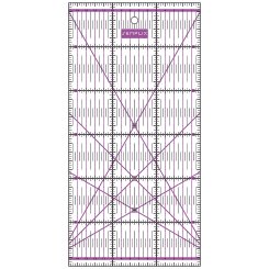 Semplix Patchwork-Quiltlineal lila (30 x 15 cm/ 2,5 mm dick)