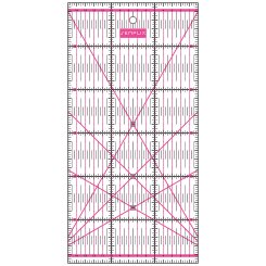 Semplix Patchwork-Quiltlineal (30 x 15 cm/ 2,5 mm dick/ pink)