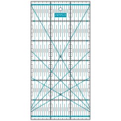 Semplix Patchwork-Quiltlineal (30 x 15 cm/ 2,5 mm dick/ türkis)
