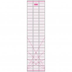 Semplix Patchwork-Quiltlineal (60 x 15 cm/ 2,5 mm dick/ pink)