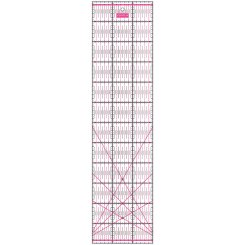 Semplix Patchwork-Quiltlineal (60 x 15 cm/ 2,5 mm dick/ pink)