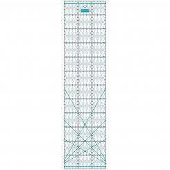 Semplix Patchwork-Quiltlineal (60 x 15 cm/ 2,5 mm dick/ türkis)