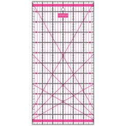 Semplix Patchwork-Quiltlineal (12" x 6"/ 2,5 mm dick/ pink)
