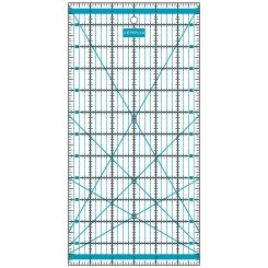 Semplix Patchwork-Quiltlineal (12" x 6"/ 2,5 mm dick/ türkis)