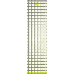 Semplix Patchwork-Quiltlineal (24" x 6,5"/ 2,5 mm dick/ gelb)