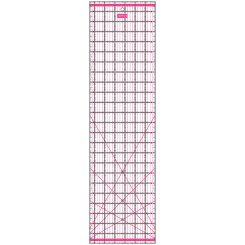 Semplix Patchwork-Quiltlineal (24" x 6,5"/ 2,5 mm dick/ pink)